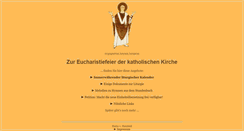 Desktop Screenshot of eucharistiefeier.de